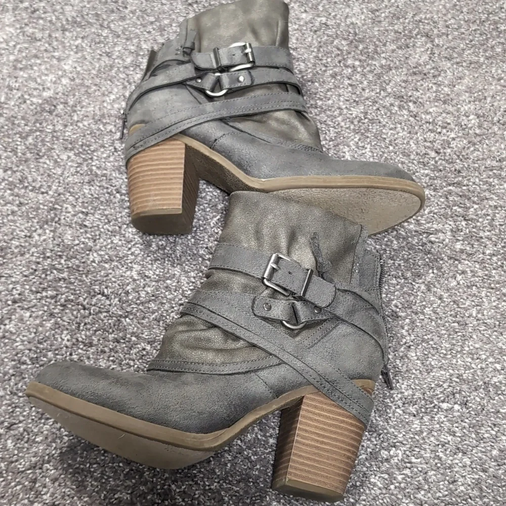 Silver/grey ankle boot - Picture 6 of 10